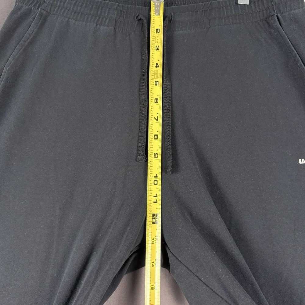 Willit Men's Sweatpants Black L Drawstring Elastic Waist Pockets Straight Leg